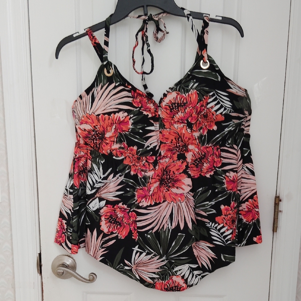 Kona Sol halter Tankini top. Size18W